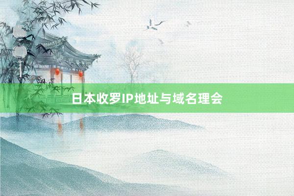 日本收罗IP地址与域名理会